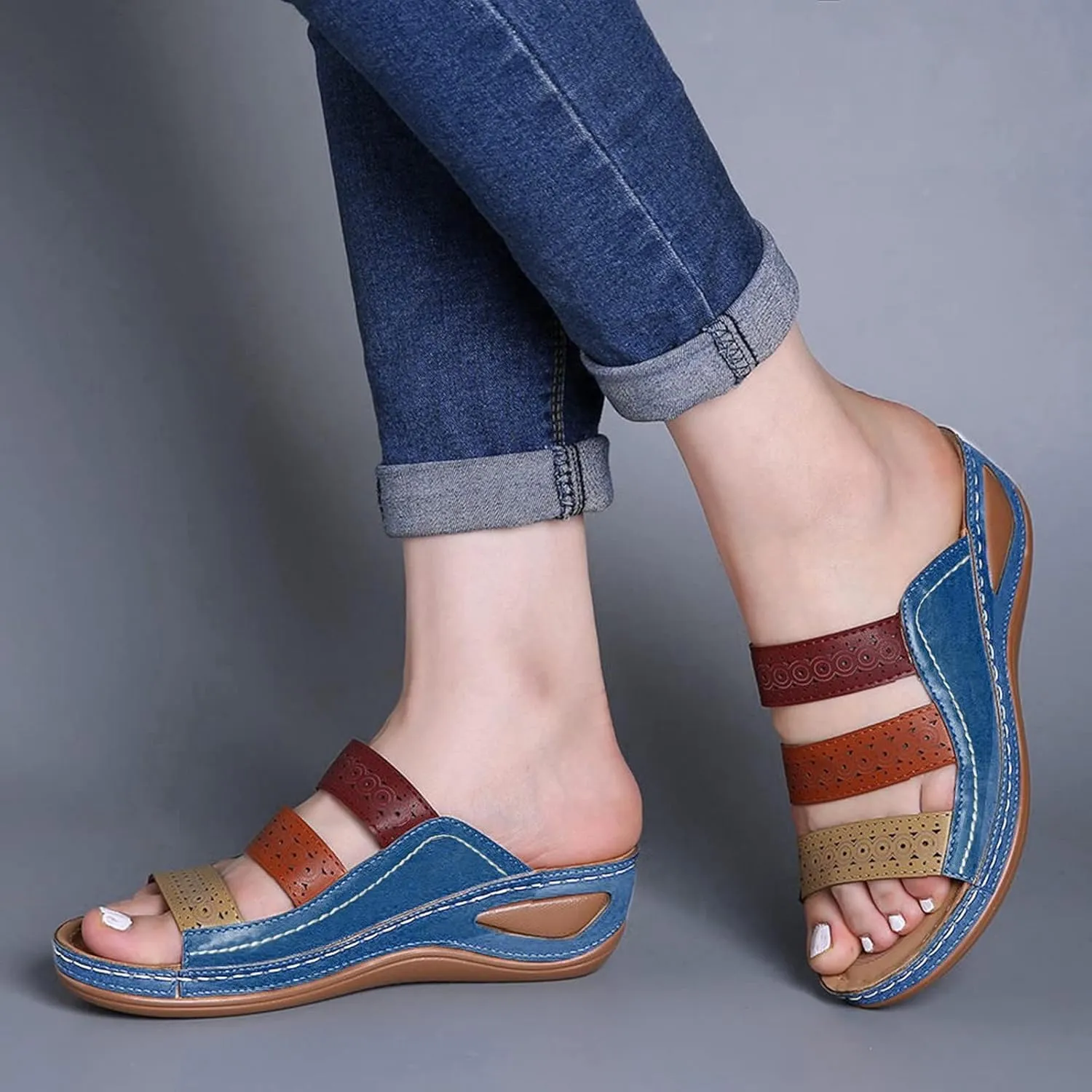 Arch Support Flats for Women Dressy Orthopedic Dress Shoes Women White Low Heel Sandals for Women Dressy Comfortable Black Cute Sandals Brown Sandals Women Womens Sandal Heels