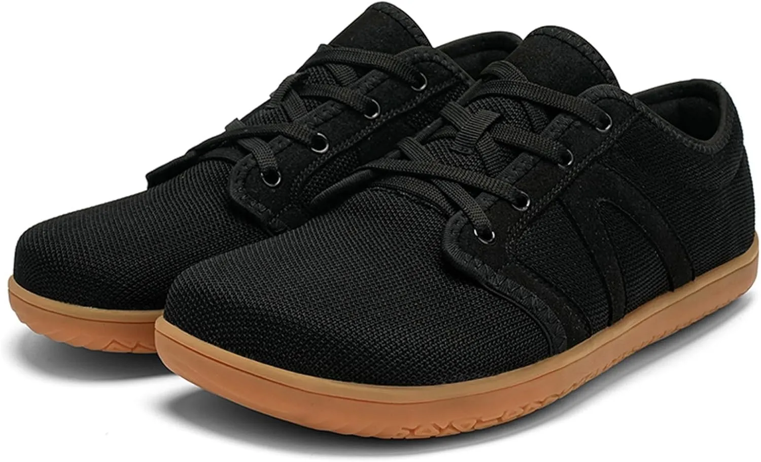 Arch Support Non Slip Minimalist Shoes for Men Breathable Elastic Fly Woven Mesh Sneaker Non Slip Walking Shoes