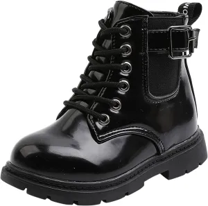 Baby Booties Boys And Girls Waterpoor Ankle Boots Short Boots Leather Shoes Toddler Boots Flat Platform