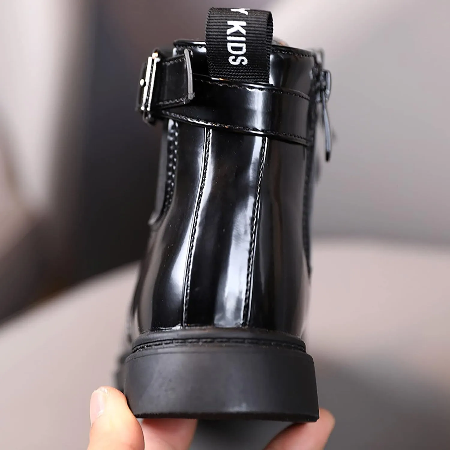 Baby Booties Boys And Girls Waterpoor Ankle Boots Short Boots Leather Shoes Toddler Boots Flat Platform