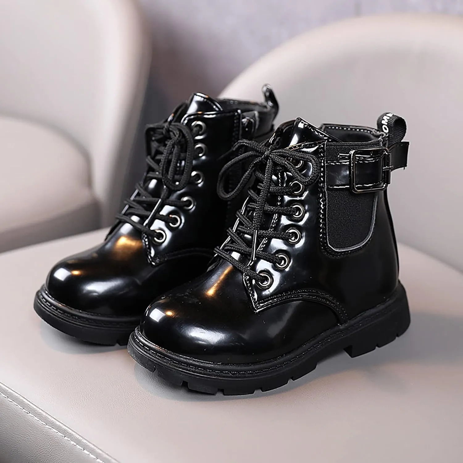 Baby Booties Boys And Girls Waterpoor Ankle Boots Short Boots Leather Shoes Toddler Boots Flat Platform