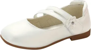 Baby Girls Dress Shoes Flower Girl Little Kids Mary Jane Ballet Flats Flower Wedding Party Communion Shoes