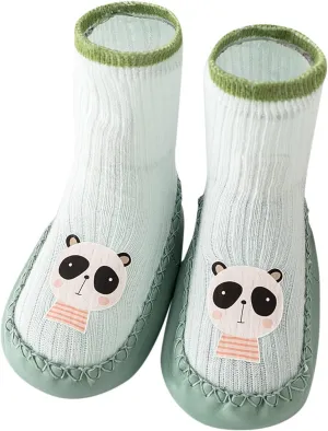 Baby Sock Shoes Infant Boys Girls Walking Shoes Non-Slip Breathable Slippers Soft Rubber Sole Slip On Sneakers