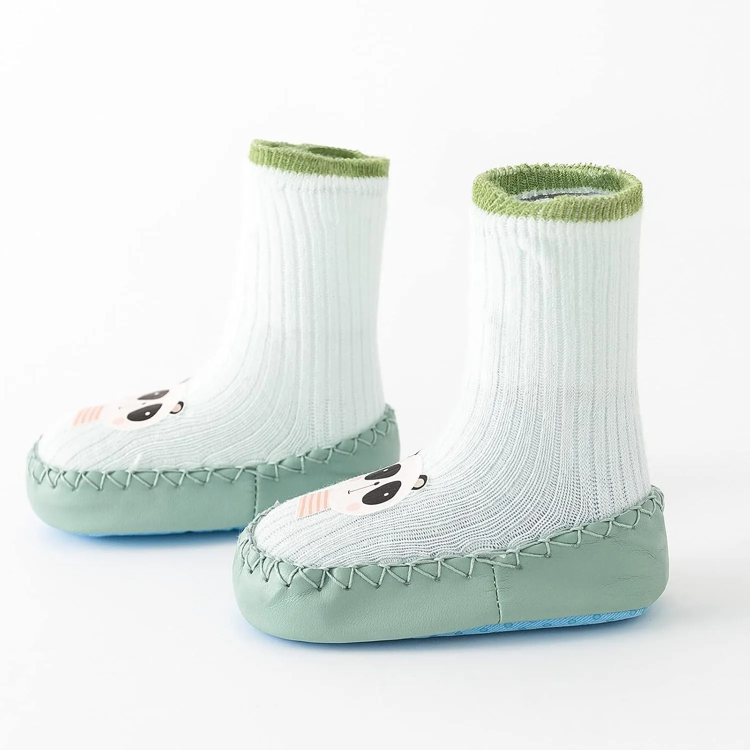 Baby Sock Shoes Infant Boys Girls Walking Shoes Non-Slip Breathable Slippers Soft Rubber Sole Slip On Sneakers