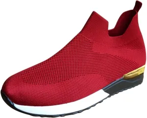 Black Platform Tennis Shoes for Women Slip On Sneakers Women Arch Support Platform Womens Casual Shoes Slip Ons with Arch Support Women's Sneakers Womens Black Sneakers Size 7w