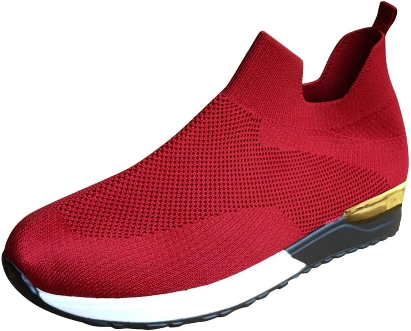 Black Platform Tennis Shoes for Women Slip On Sneakers Women Arch Support Platform Womens Casual Shoes Slip Ons with Arch Support Women's Sneakers Womens Black Sneakers Size 7w