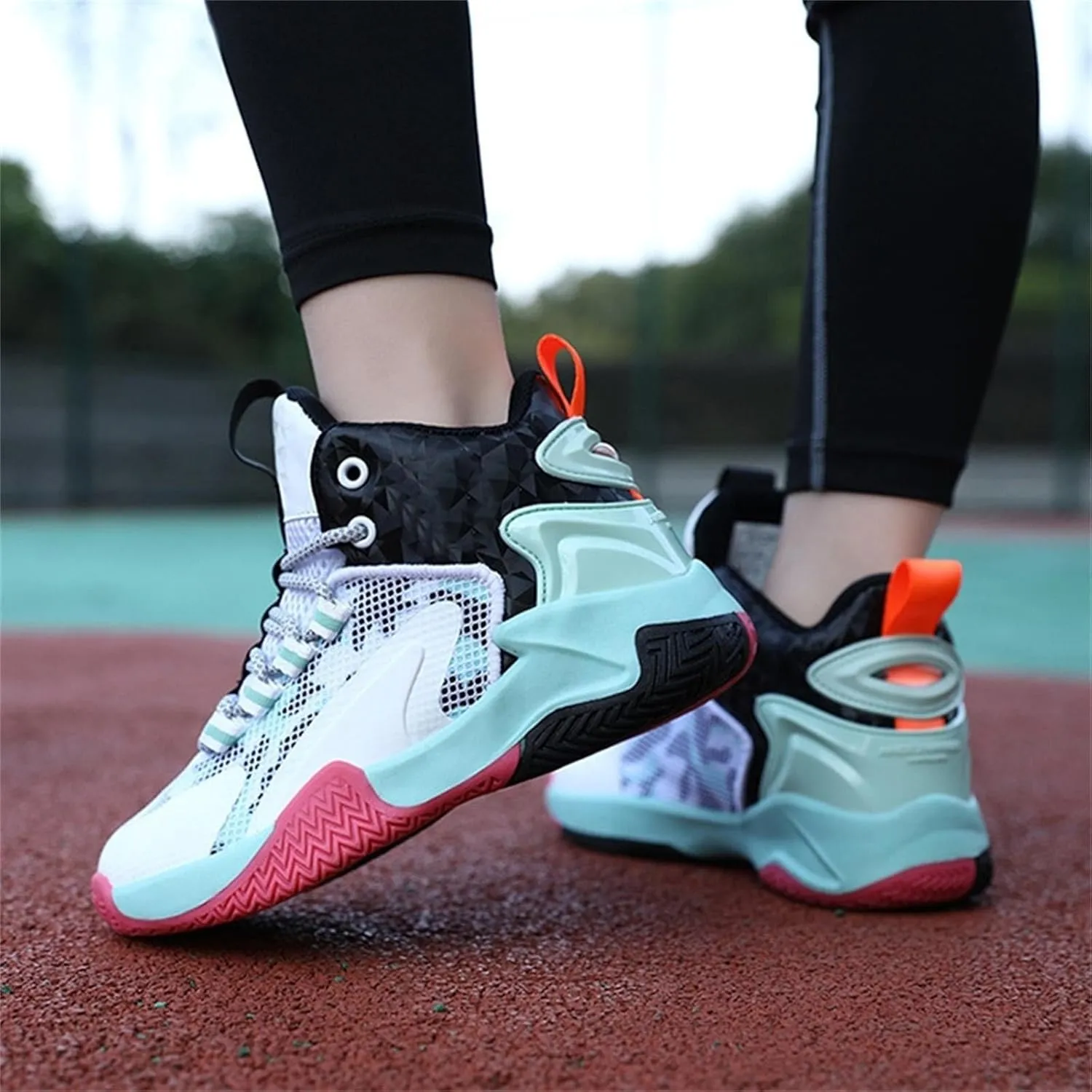 Boys Basketball Shoes Sneakers, Kid Toddler Boys High Top Sneakers, Trainers Breathable Outdoor Athletic Shoes