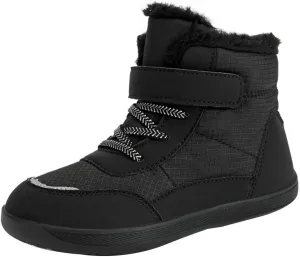 Boys Girls Barefoot Winter Boots With Wide Toe Box Slip Drop Sole Ankle Winter Snow Boots For Boys Shoes Size 1