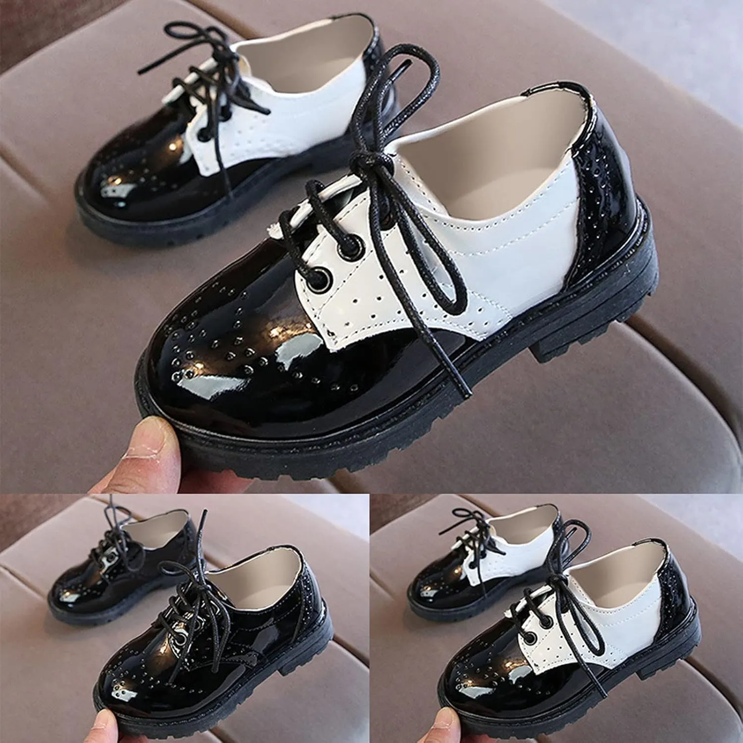 Boys Girls Dress Shoes Kids School Uniform Formal Casual Oxfords for Toddler Little Kid Tea Party Dresses for Girls