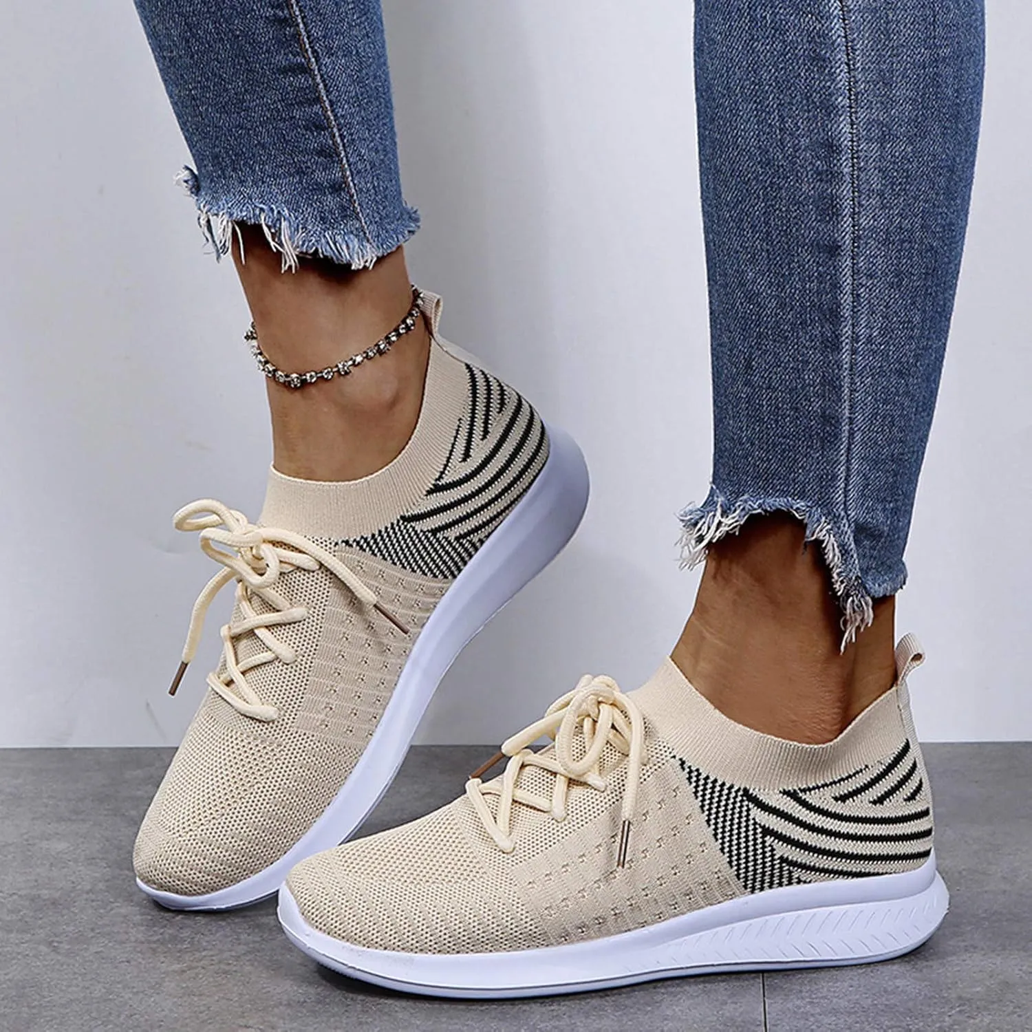 Casual Sneakers for Women Slip On Nurse Shoes for Women Dress Casual Shoes for Women 2023 Women's Sneakers Wide Zapatos De Mujer Antideslizante para Cocina