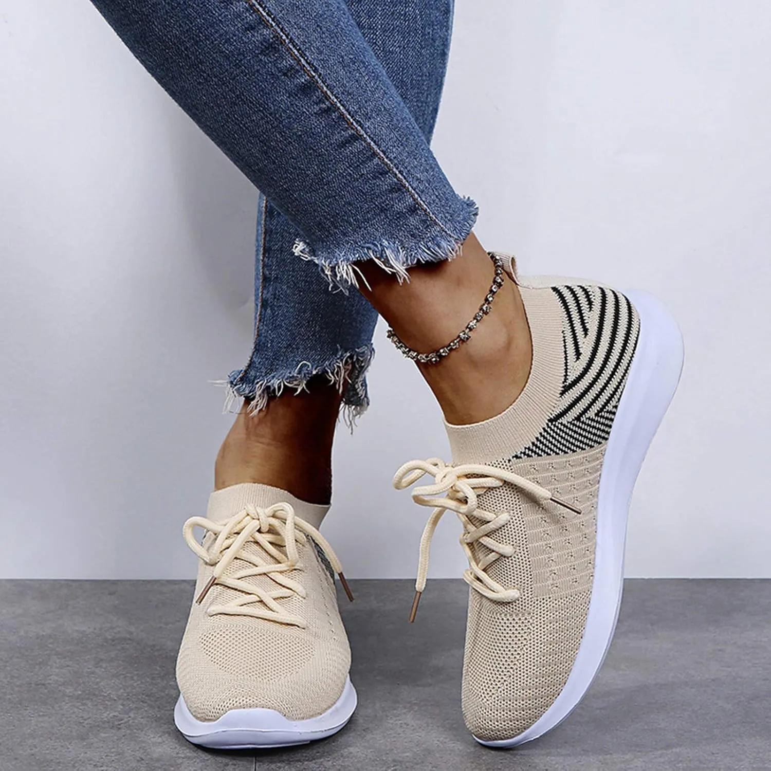 Casual Sneakers for Women Slip On Nurse Shoes for Women Dress Casual Shoes for Women 2023 Women's Sneakers Wide Zapatos De Mujer Antideslizante para Cocina