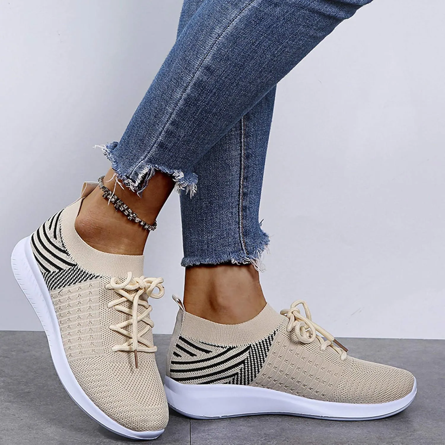Casual Sneakers for Women Slip On Nurse Shoes for Women Dress Casual Shoes for Women 2023 Women's Sneakers Wide Zapatos De Mujer Antideslizante para Cocina