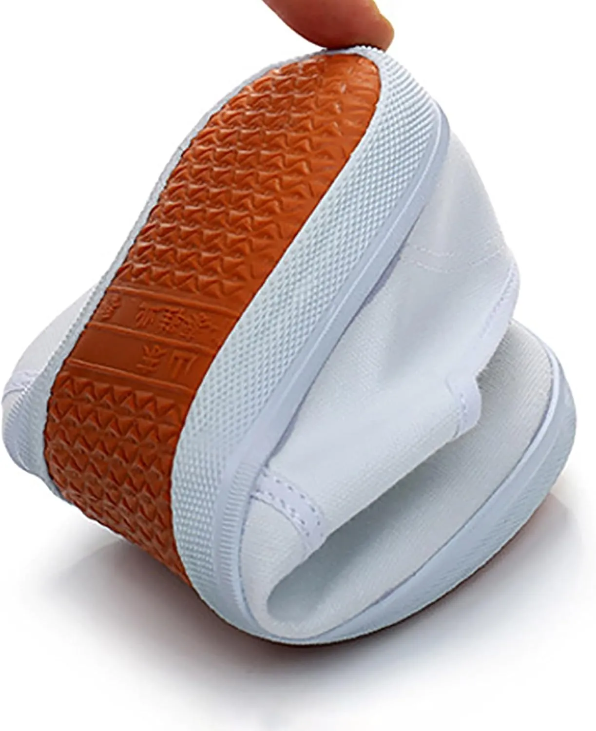 Casual White Shoes for Men and Women Fashion Simple Canvas Shoes Flat Bottom Comfortable Lightweight Rubber Sole Sneakers Soft Work Walking Shoe