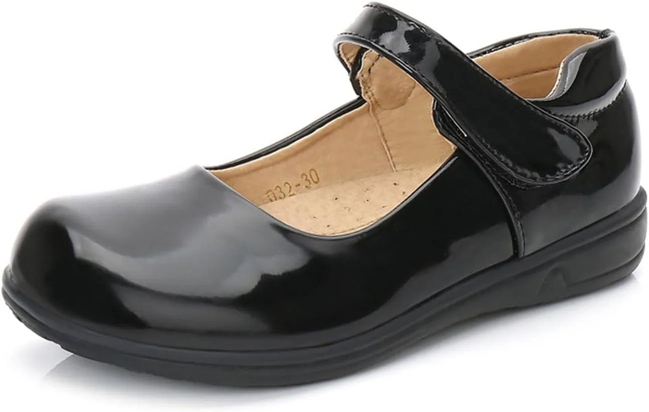 Children's Girl Mary Jane Leather Shoes Princess Classic Wedding Birthday Par𝘁y Dress Low Heel Platform Flat𝘀