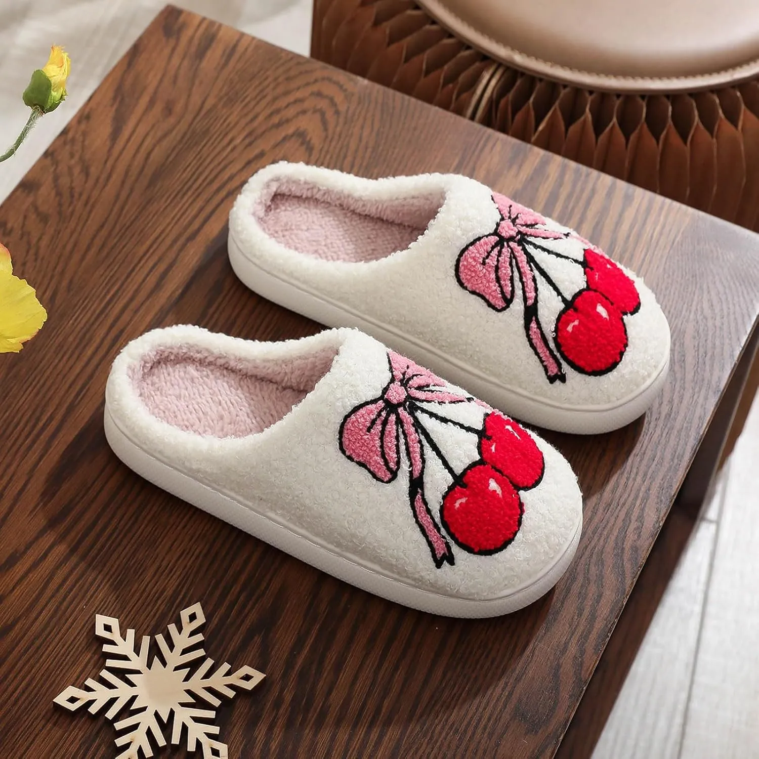 Christmas Cotton Slippers For Men And Women Party Supplies Men And Women Home Slippers Cozy Indoor Outdoor