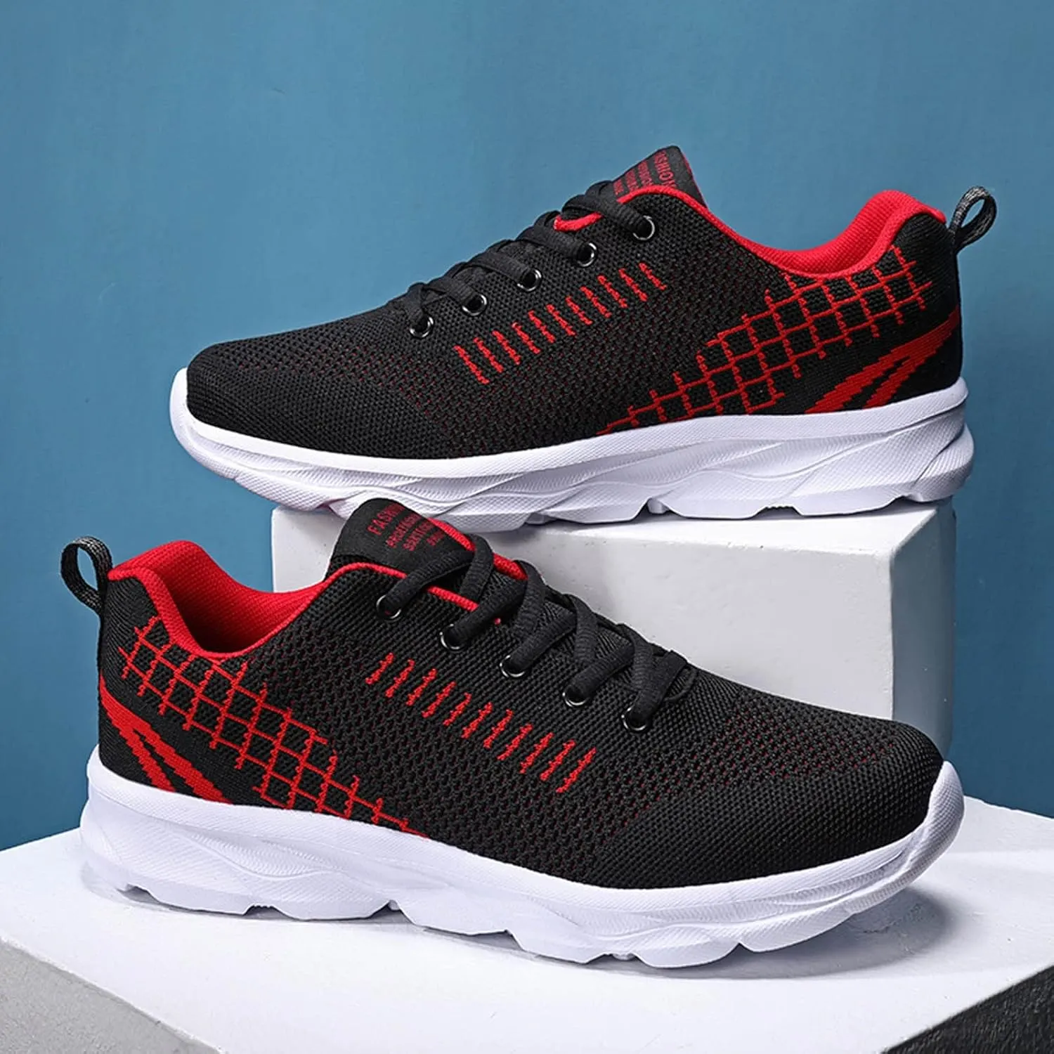 Comfortable Fashion Shoes Lace-up Men's Sports Breathable Lightweight Running Sneaker for Men