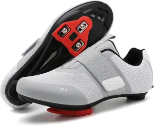 Cycling Shoes for Men and Women Road Bike Compatible with Peloton Pre-Installed with Delta Cleats Bicycle Riding Footwear Shoes
