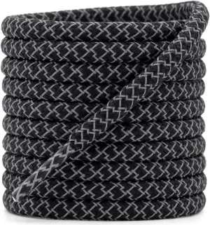 DELELE 2 Pairs 4/25" Thick Round Reflective Shoe Laces Safety Highlight Rope