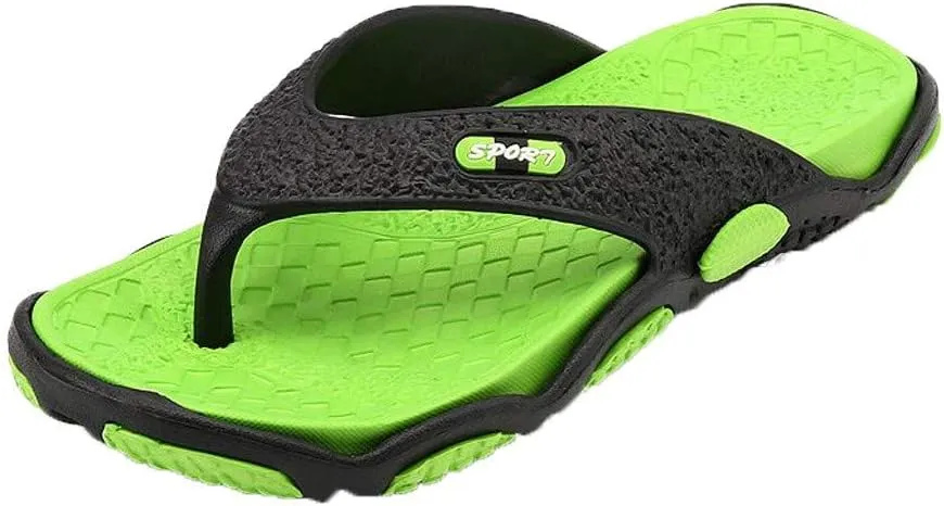 Flip Flops for Women Men's Fashion Spliced Soft Soled Flip Flops Outdoor Beach Foot Ware Man Slipper