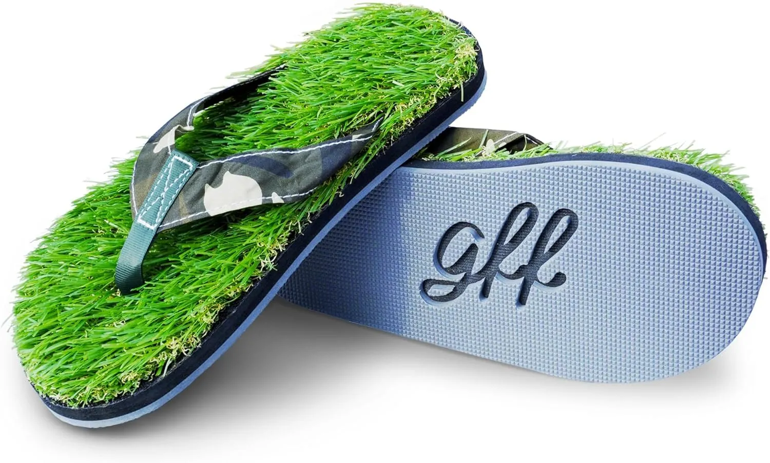 GFF Grass Flip Flops for Men/Women/Kids - XS/S/M/L Size Sandal - Camo/Black/Pink Color Slippers