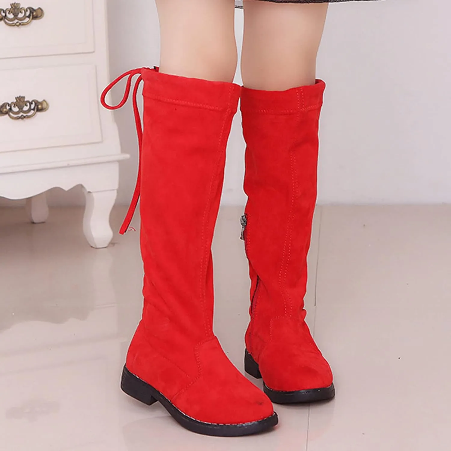 Girl Boots Girls Knee High Fashion Shoes Boots Shoes Fashion Non Slip Breathable Women Boots High Top Ankle Boots