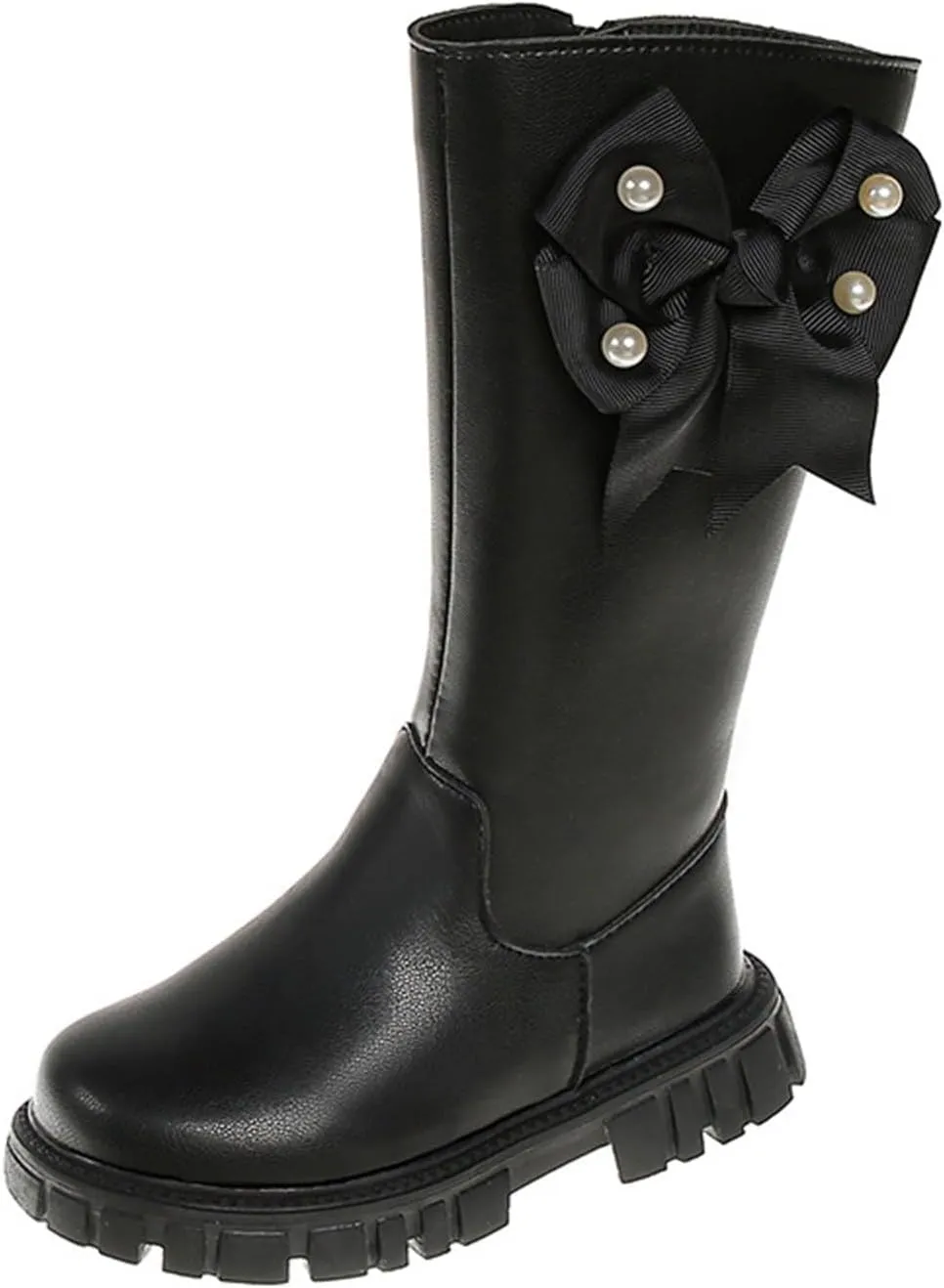 Girls Boots Ankle Boots Toddler Girls Shoes Long Boots High Boots Autumn And Winter New Girl Soft Bottom Round Toe