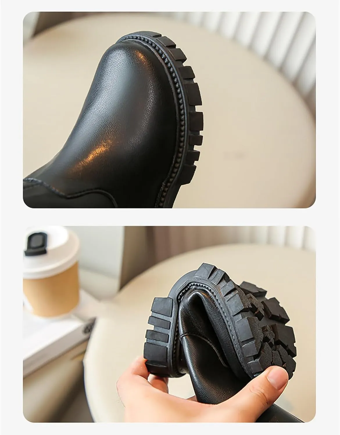 Girls Boots Ankle Boots Toddler Girls Shoes Long Boots High Boots Autumn And Winter New Girl Soft Bottom Round Toe