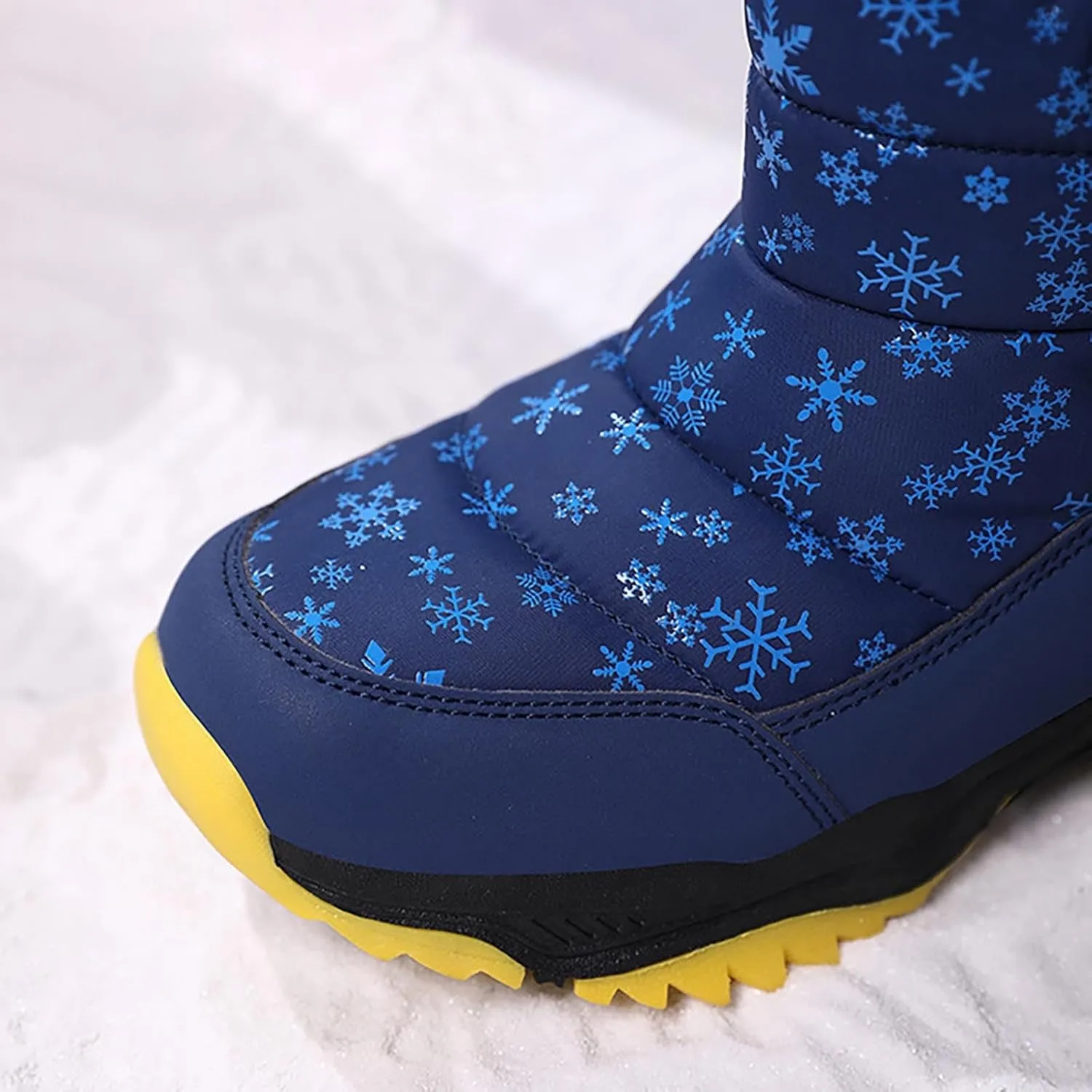 Girls Boys Snow Boots Outdoor Warm Comfortable Non Slip Mid Calf Padded Small Big Kids Winter Girls Knee High Snow Boots