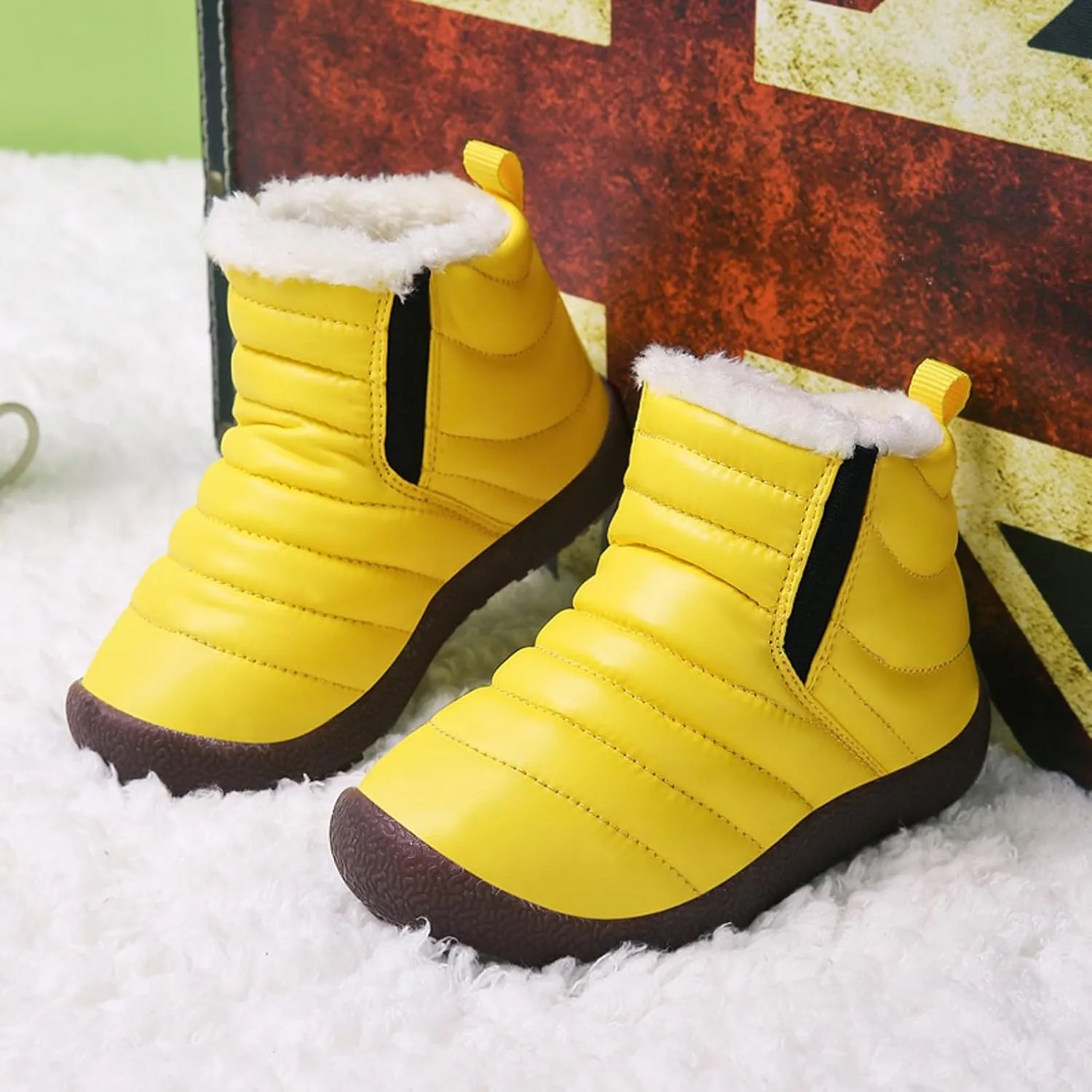 Girls' Boys' Snow Boots Winter Boots Cozy Fleece Snow Boots Warm Shoes Outdoor Short Booties Winter Snow Boot