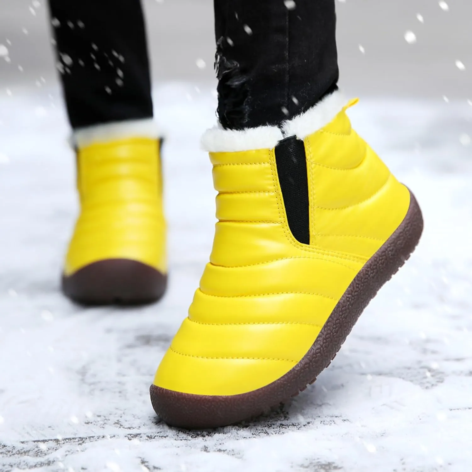 Girls' Boys' Snow Boots Winter Boots Cozy Fleece Snow Boots Warm Shoes Outdoor Short Booties Winter Snow Boot
