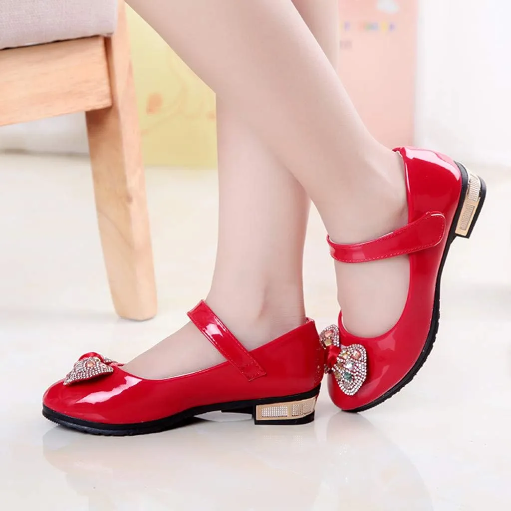 Girls Dress Shoes Mary Jane Shoes for Girls Flower Girl Shoes for Party Wedding School Low Heel Flats
