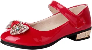 Girls Dress Shoes Mary Jane Shoes for Girls Flower Girl Shoes for Party Wedding School Low Heel Flats
