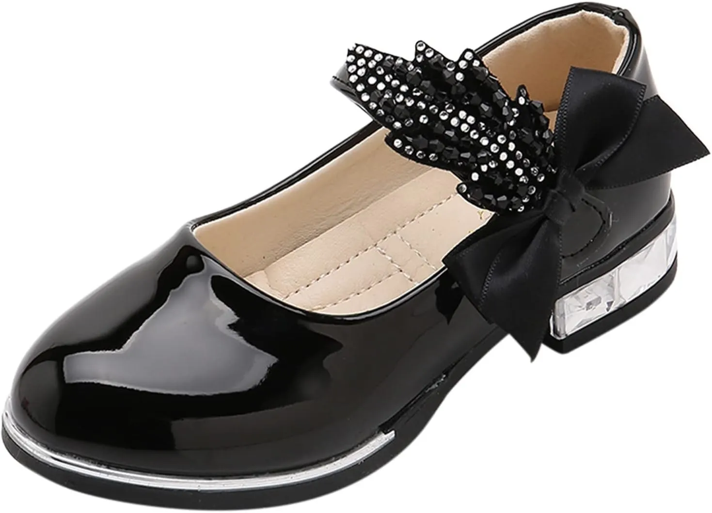 Girls Mary Jane Shoes Dress Shoes Flower Girl School Shoes Pump Patent Leather Shoes Low Heel Girls Dress up Shoes