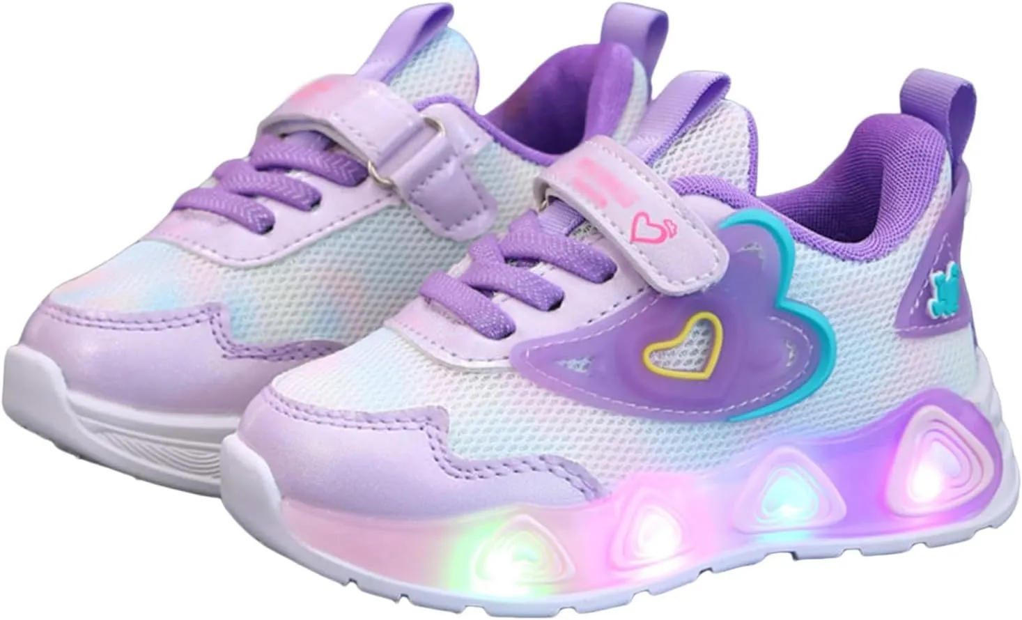 Girls Sneakers, Fashion Athletic Running Sports Sneakers, Kids Cute Princess Lace Up Walking Shoes