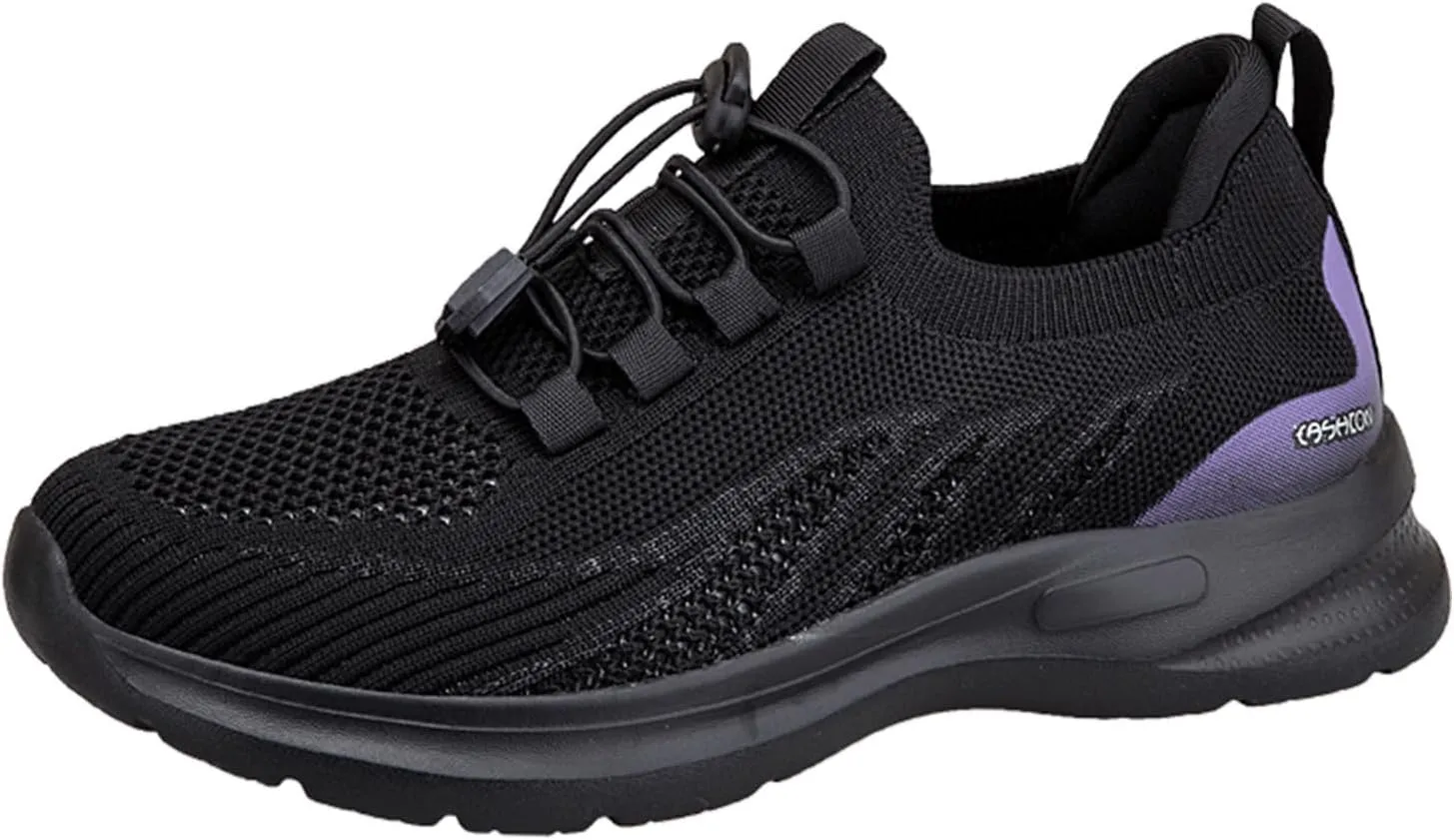 Gym Shoes for Women Wide Slip On Walking Shoes Women Women Slip On Shoes Dressy Elder Comfortable White Sneakers for Women Arch Support Casual Shoes Fashion Dress Sneakers Office Women Platform