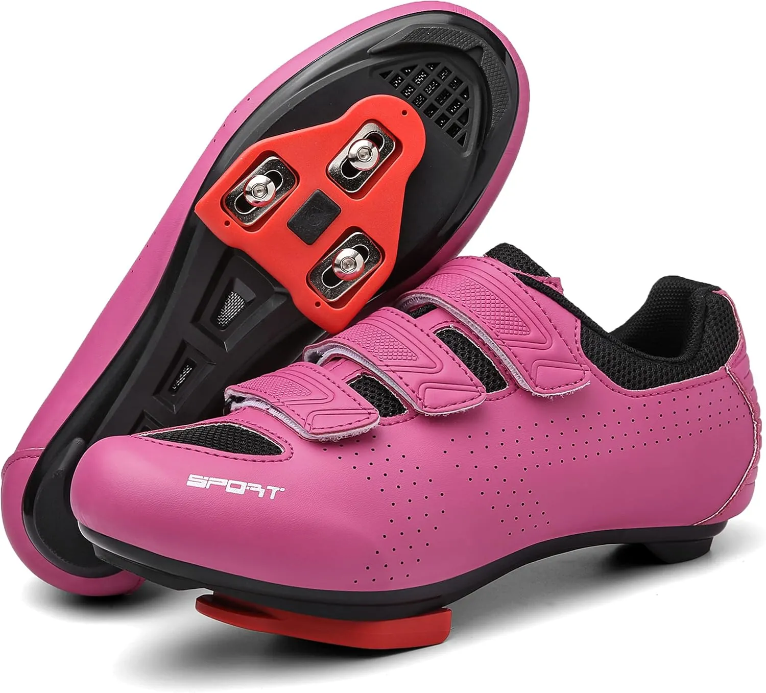 Honosuker Women's Men's Cycling Shoes Compatible with Peloton Delta SPD Spin Road Bike Bicycle Shoes