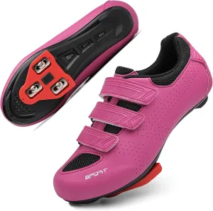 Honosuker Women's Men's Cycling Shoes Compatible with Peloton Delta SPD Spin Road Bike Bicycle Shoes