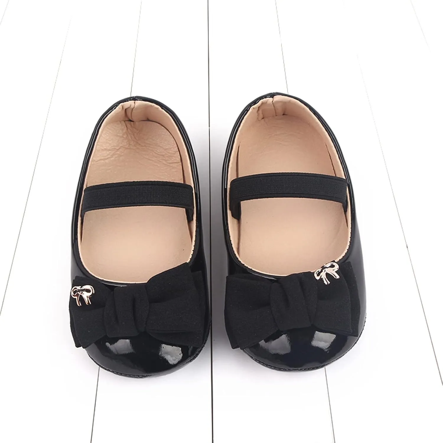 Infant Baby Girl Mary Jane Dress Shoes Ballet Flats for Girl Wedding Party School Shoes Bowknot Shoes