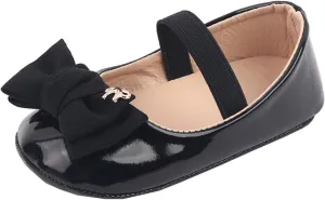 Infant Baby Girl Mary Jane Dress Shoes Ballet Flats for Girl Wedding Party School Shoes Bowknot Shoes