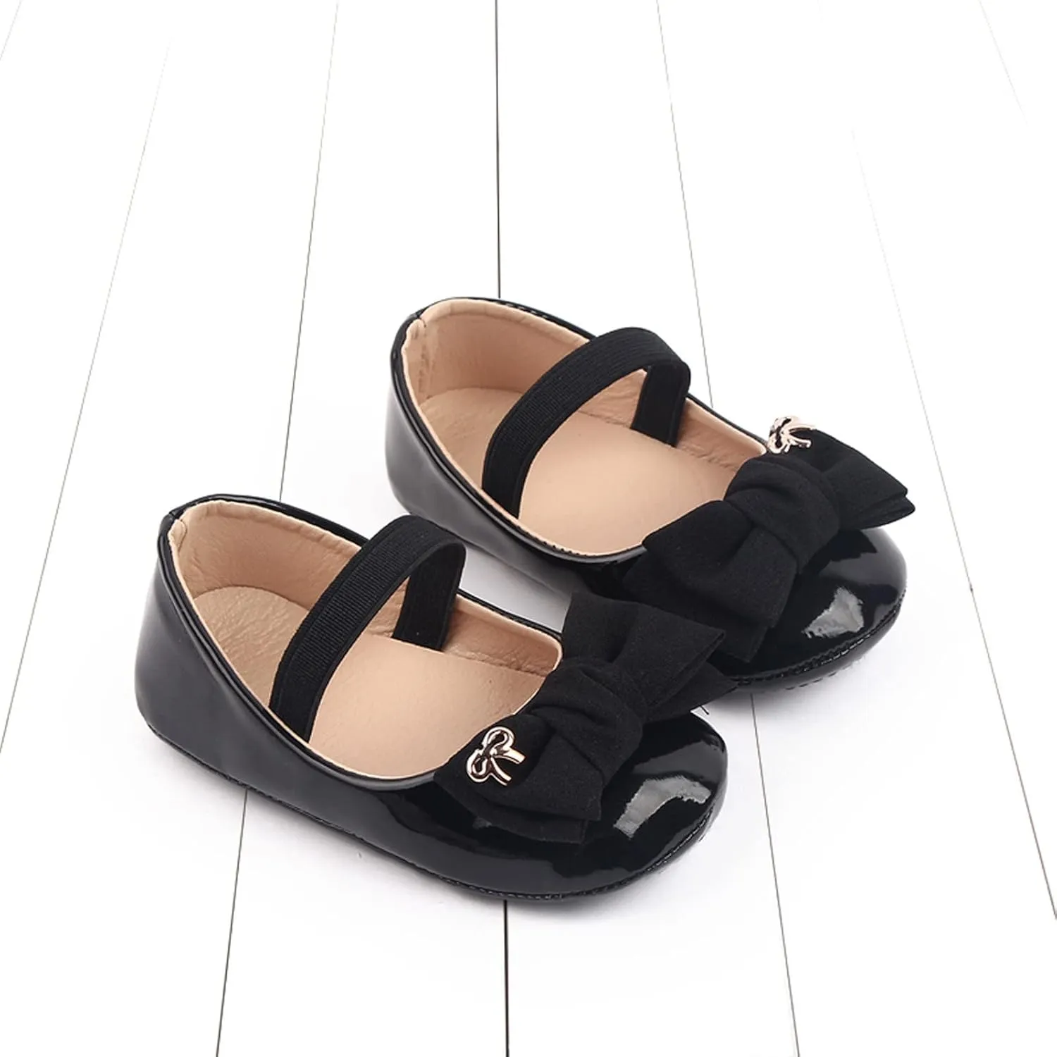 Infant Baby Girl Mary Jane Dress Shoes Ballet Flats for Girl Wedding Party School Shoes Bowknot Shoes