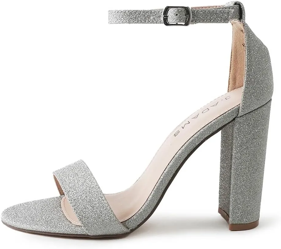 J. Adams Shirley Heels for Women - Ankle Strap High Heel Dressy Sandals