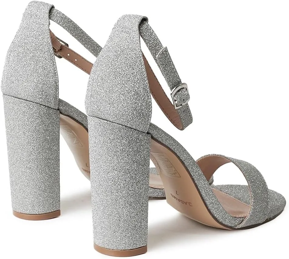 J. Adams Shirley Heels for Women - Ankle Strap High Heel Dressy Sandals
