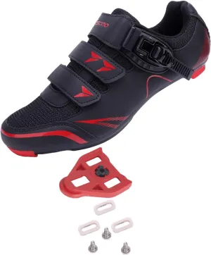KESCOO Mens Womens Cycling Shoes Compatible with Peloton Bike Shoes and Delta Cleats Pre-Installed, Clip in Road Bike Riding Racing Biking Shoes Perfect for Indoor Outdoor