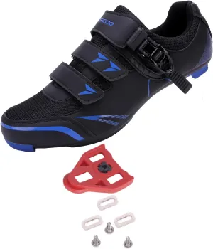 KESCOO Mens Womens Cycling Shoes Compatible with Peloton Bike Shoes and Delta Cleats Pre-Installed, Clip in Road Bike Riding Racing Biking Shoes Perfect for Indoor Outdoor