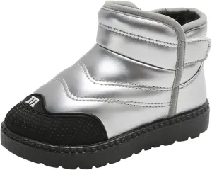 Kids Ankle Boots Baby Shoes Toddler Boots Fashion Soft Bottom Toddler Shoes Plus Velvet Thick Non Slip Walking Boot