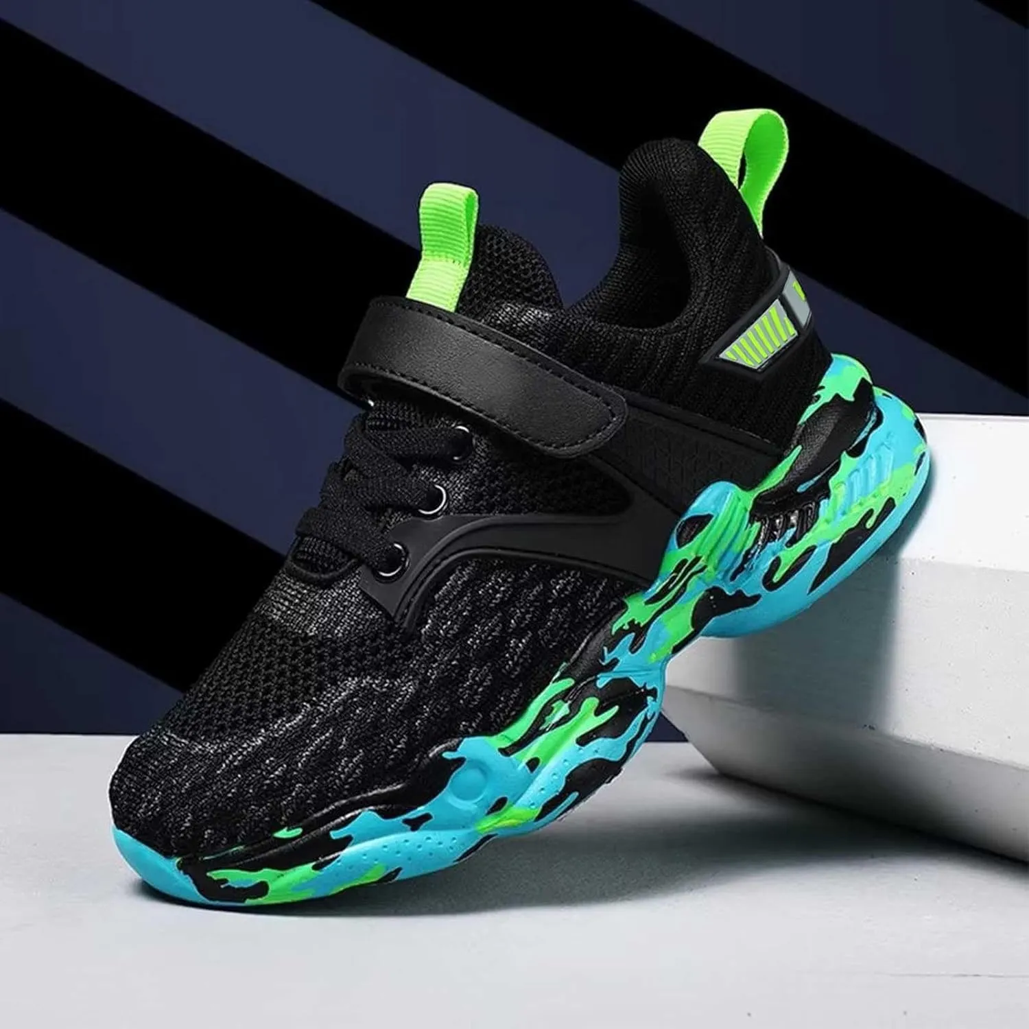 Kids Basketball Shoes Lightweight Girls Athletic Running Shoes Breathable School Sports Shoes Sneakers for Boys