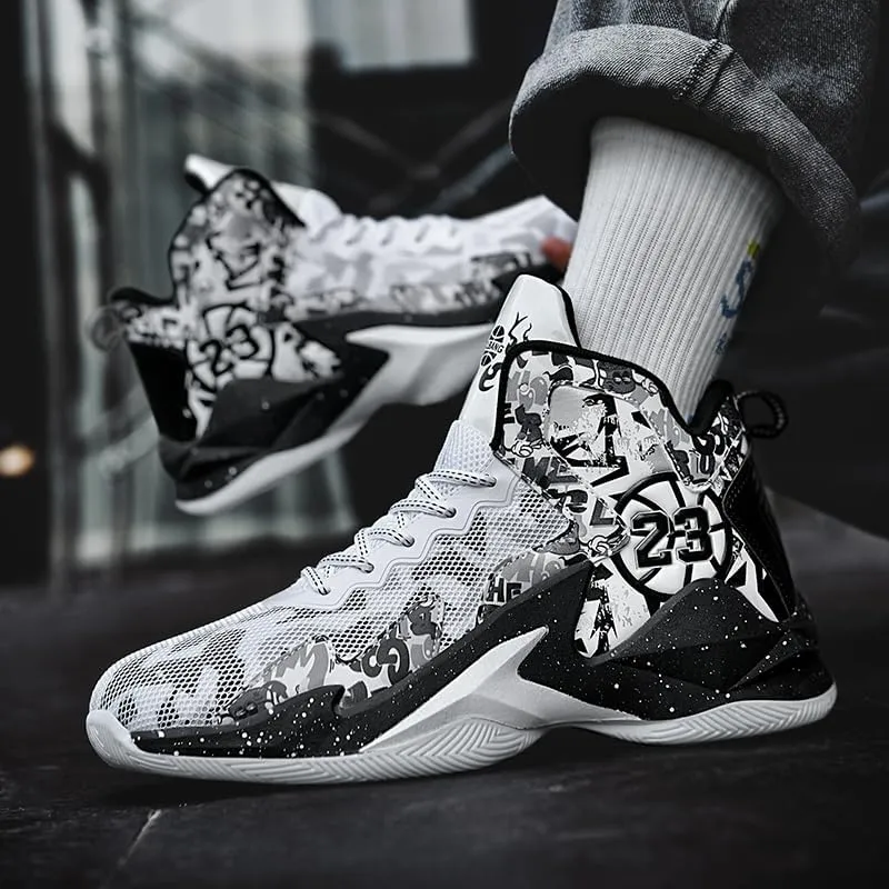 Kids Basketball Shoes, Running Walking Shoes Breathable Comfortable Boys Sneakers for Little/Big Kids