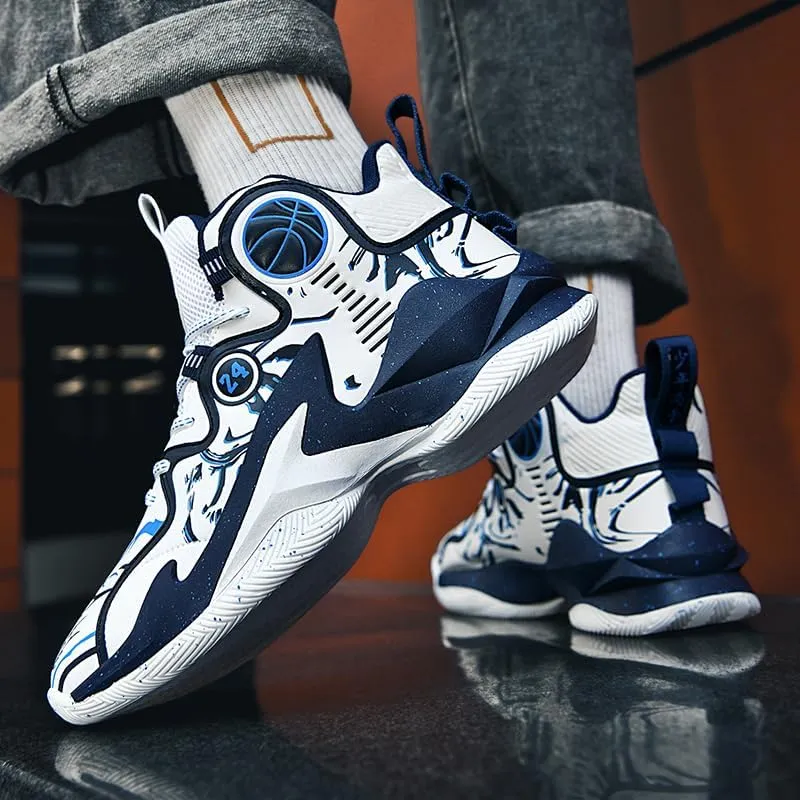Kids Basketball Shoes, Running Walking Shoes Breathable Comfortable Boys Sneakers for Little/Big Kids