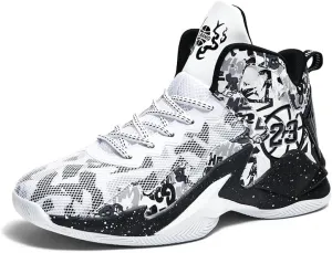 Kids Basketball Shoes, Running Walking Shoes Breathable Comfortable Boys Sneakers for Little/Big Kids