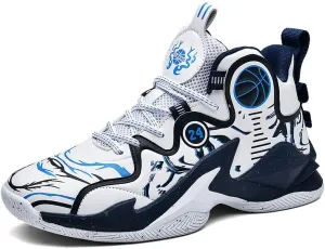 Kids Basketball Shoes, Running Walking Shoes Breathable Comfortable Boys Sneakers for Little/Big Kids